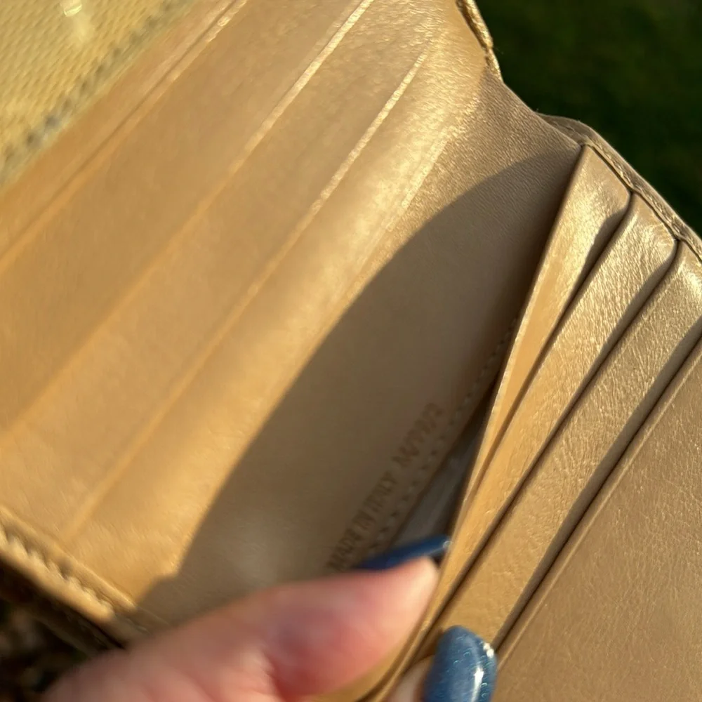 Celine CC monogram denim wallet in yellow in like new condition. authent… - Picture 13 of 15